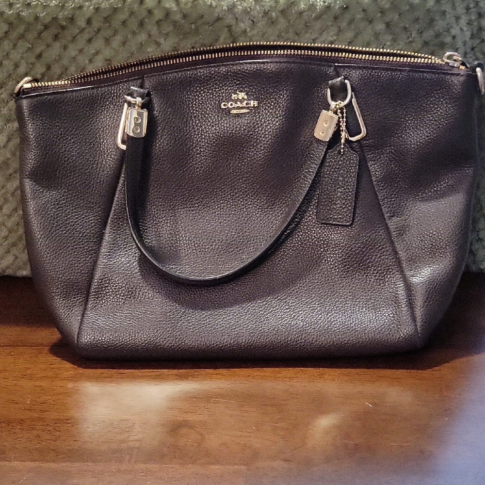 Coach Dark Brown Leather Shoulder Bag